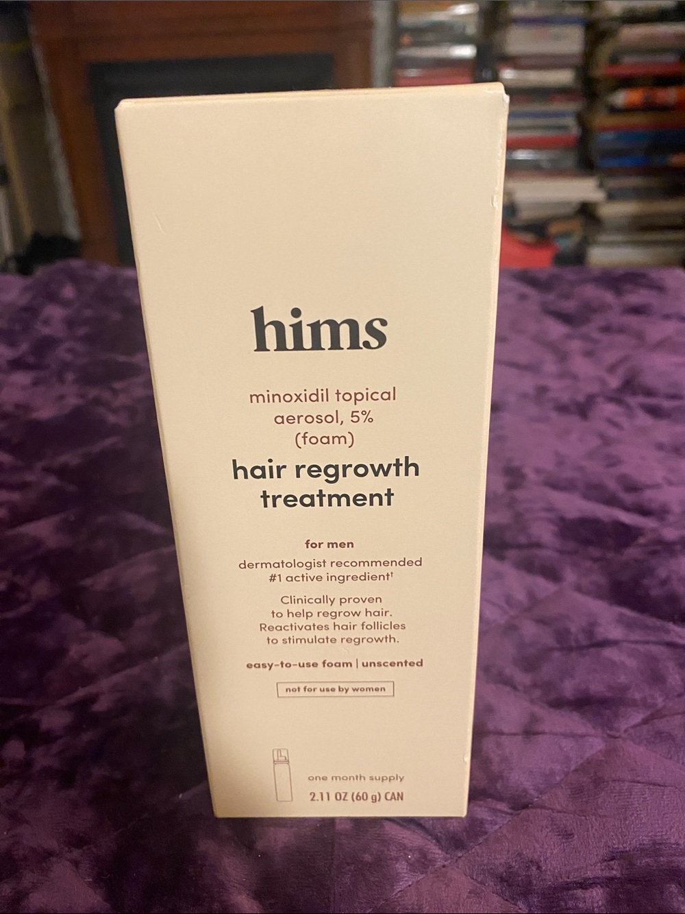 hims Men’s Hair Regrowth Treatment Foam - Unscented Cream